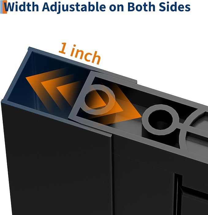 33.6-34.6" x 72" Frameless Shower Door - Image 5