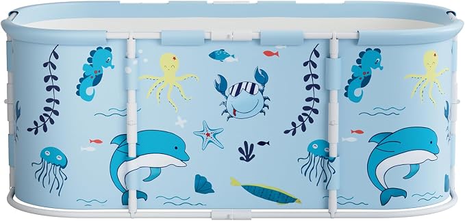 Portable Tub for Adults, Large Collapsible Foldable Bathtub 56in Length - Image 8