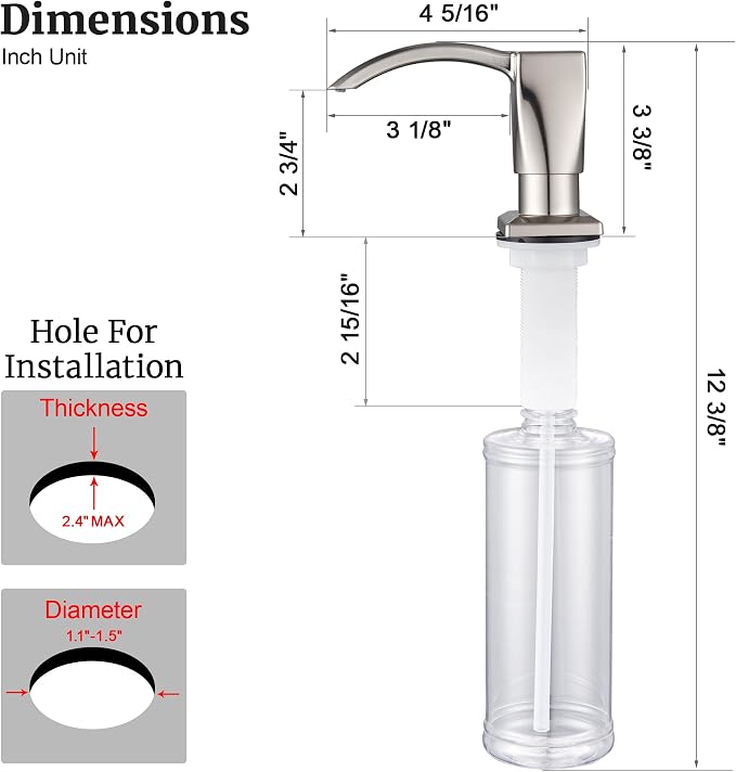 Ultimate Unicorn Kitchen Sink Soap Dispenser, Built in Soap Dispenser - Image 2