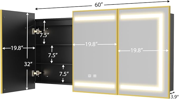ROOMTEC Lighted Medicine Cabinet - Image 2