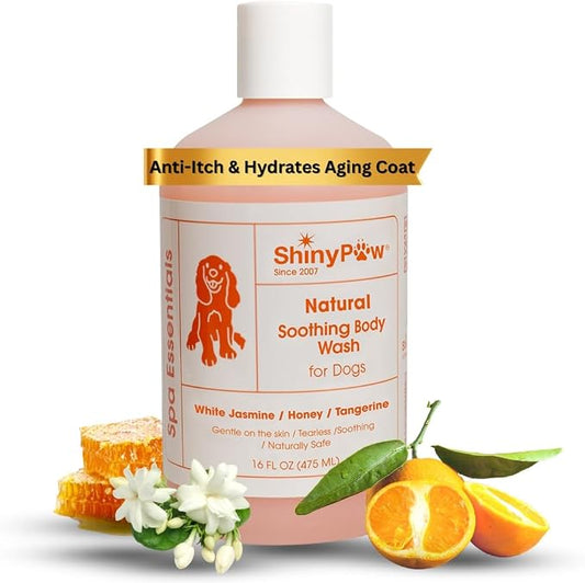Jasmine & Honey Spa Body Wash for Dogs by Shiny Paw 16 oz | Dog Itchy Skin by ShinyPaw%C2%AE
