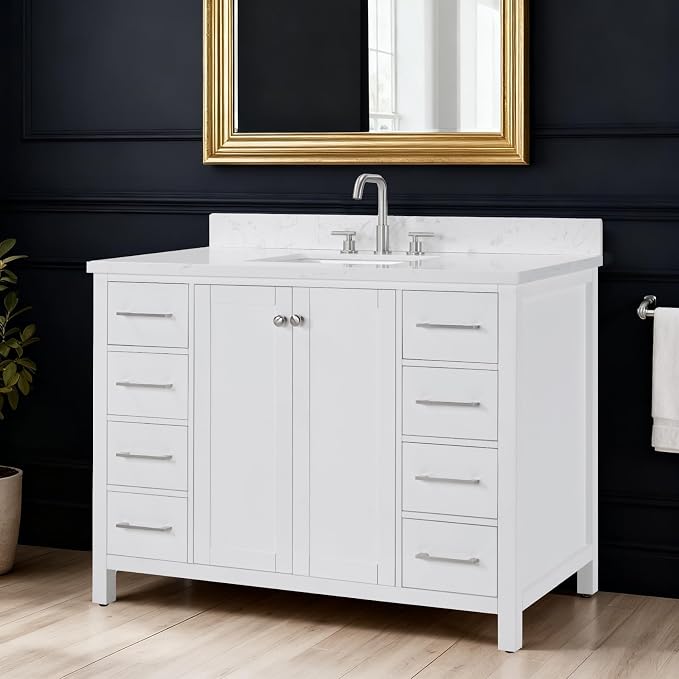 48’’ Bathroom Vanity with Undermount Sink, Soft-Closing Doors and Drawers - Image 3