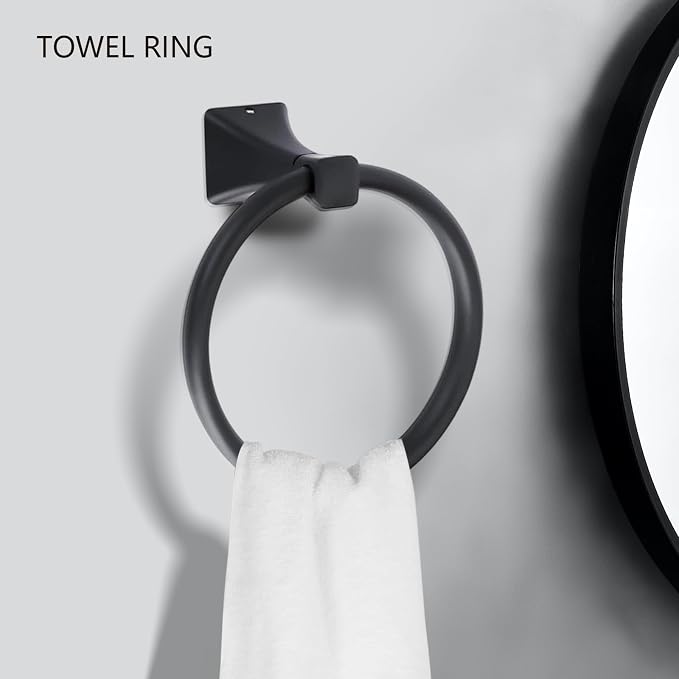 5 Piece Bathroom Hardware Accessories Set, SUS304 Stainless Steel Bath Towel - Image 4