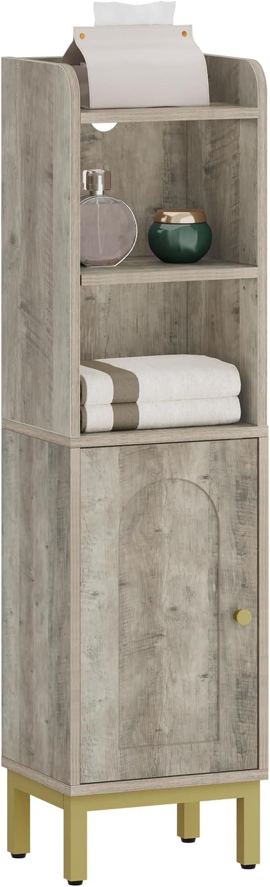 Bathroom Storage Cabinet, Small Corner Floor Cabinet - Image 9