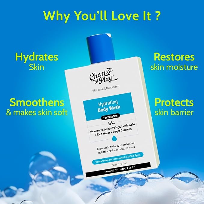 Chemist at Play Hydrating Body Wash |With 5% Hyaluronic Acid Bodywash - Image 7