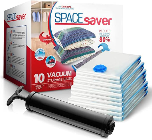 10-Pack Variety Vacuum Storage Bags by Spacesaver
