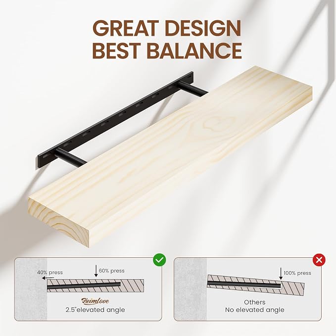 Heimlove 36 inch Floating Shelves - Image 6