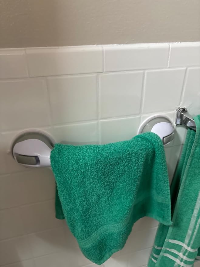 AirTight® Grab Bars for Shower Suction 16-Inch Matte Grey - Image 3