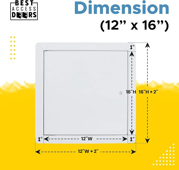 Best 12" x 16" Universal Access Panel – Flush Steel Door - Image 3