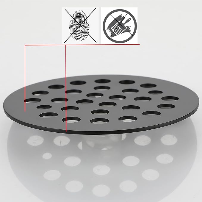 4-1/4 Inch Screw-in Shower Drain Cover Replacement Floor Strainer - Image 5