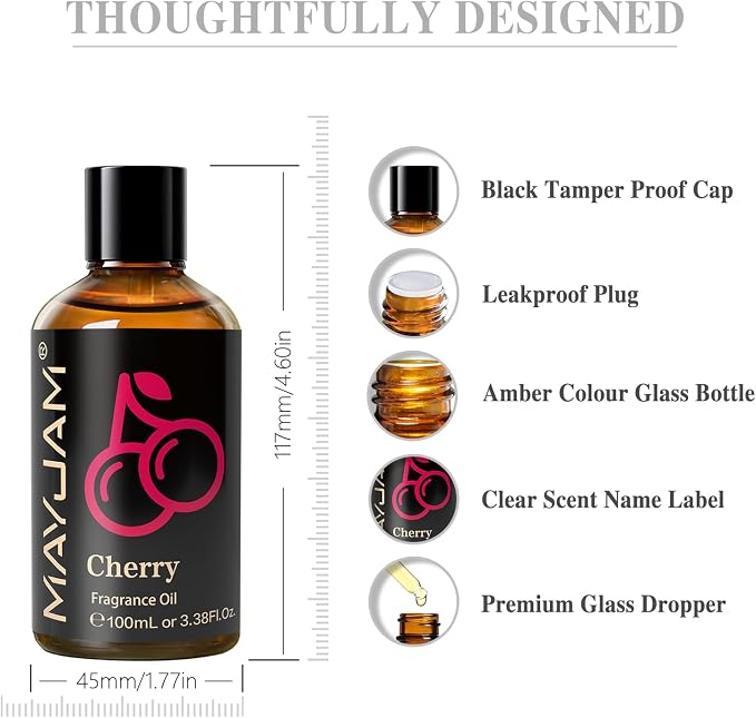 MAYJAM 100ML/3.38FL.OZ Cherry Fragrance Oils - Image 7
