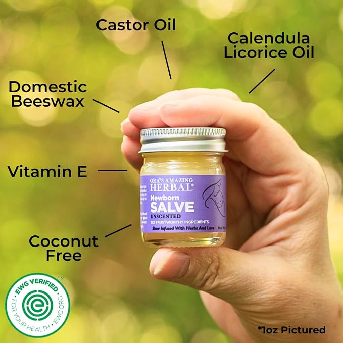 Ora's amazing Herbal, Newborn Salve, Diaper Rash Cream, Calendula Baby Balm - Image 3