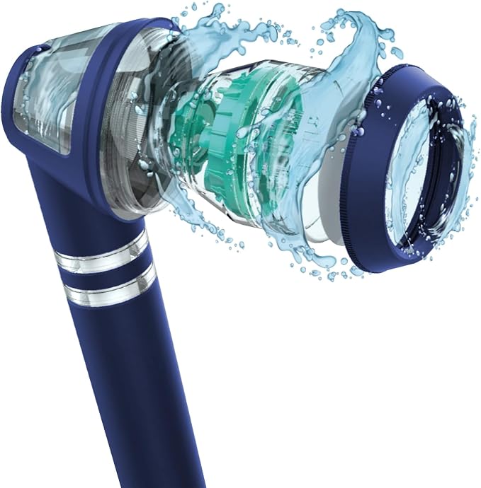 POSEION BT100 DB Filtered Shower Head – Handheld, High Pressure, Magnetized by Poseion