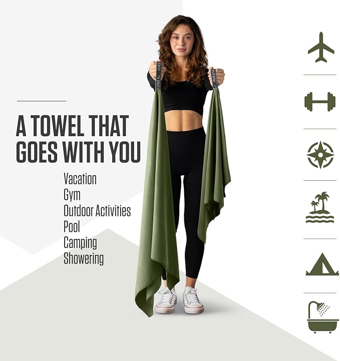 VENTURE 4TH Quick Dry Towel. Microfiber Travel Towel Ideal - Image 2