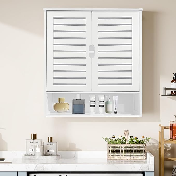 HYNAWIN White Organized Bathroom Storage Cabinet - Image 7