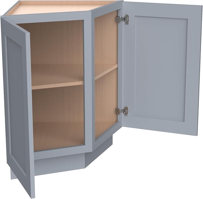 Corner Cabinet for Kitchen Bathroom, Solid Wood Frame - Image 4