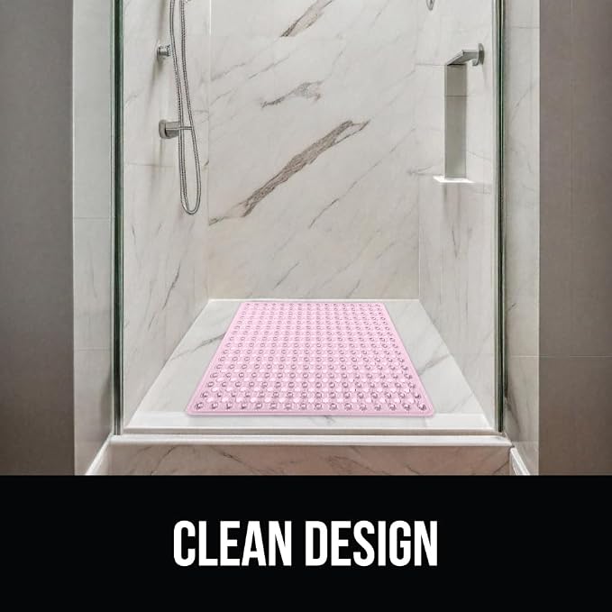GORILLA GRIP Patented Square Shower Stall Mat, Small Bathtub Floor Mats - Image 8
