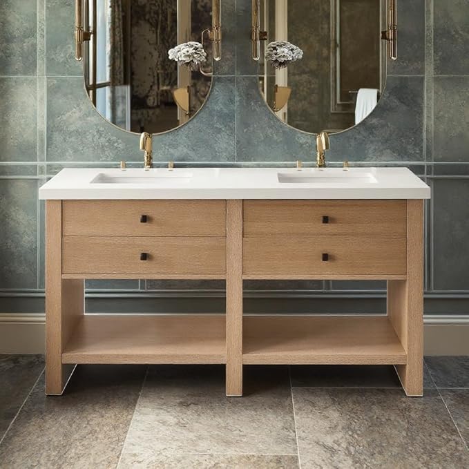 60" Double Sink Bathroom Vanity - Image 9