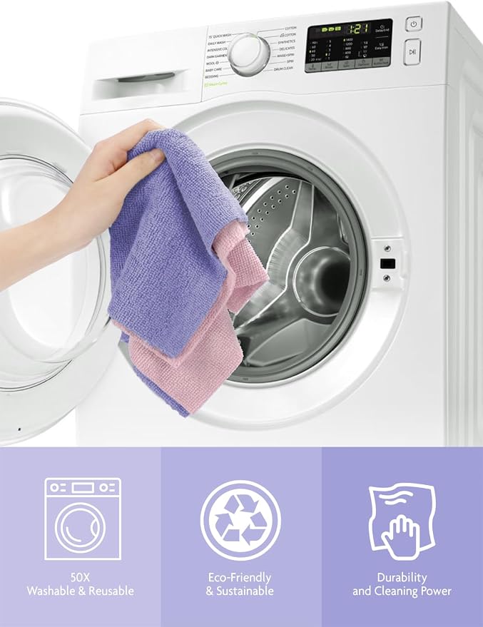 Fantasticlean Microfiber Cleaning Cloth Rolls -150 Pack, Tear Away Microfiber - Image 7
