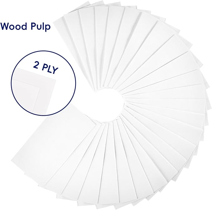 JOLLY CHEF 200 Pack Disposable Paper Napkins, Soft Bathroom Napkins - Image 3