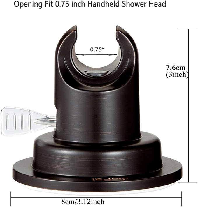 JiePai Vacuum Suction Cup Shower Head Holder, Adhesive Suction Handheld Shower - Image 3
