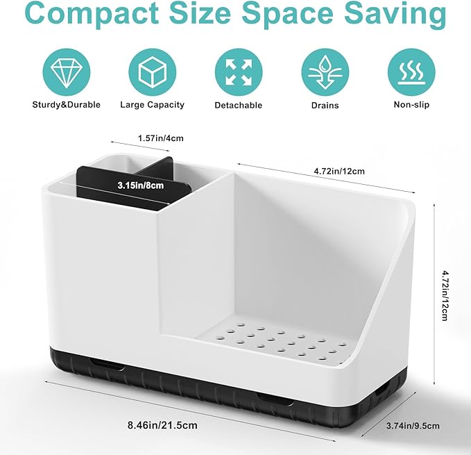 Bathroom Counter Organizer, Bathroom Organizers and Storage, Detachable - Image 6
