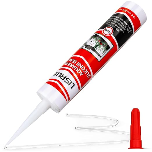 1 Pack Aquarium Silicone Clear Sealant, High Elasticity, Safe by Unknown