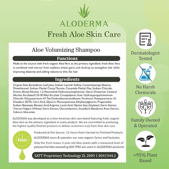 Aloderma Aloe Volumizing Shampoo - Image 7