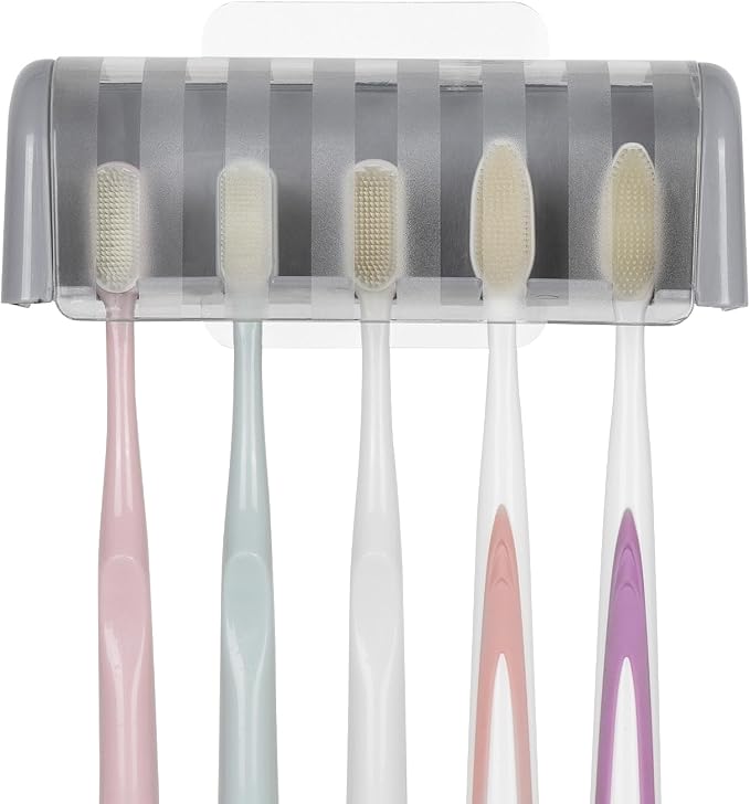 LUEXBOX 5 Slots Wall Mount Toothbrush Holder - Image 4