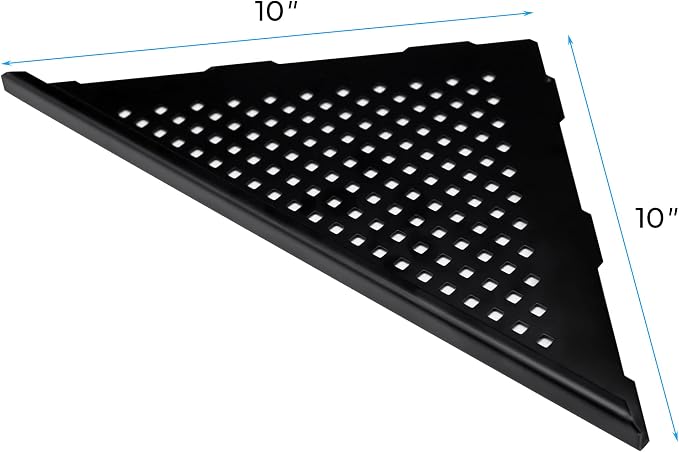 FerdY 2-Pack 10" Matte Black Recessed Corner Shower Shelf, - Image 2