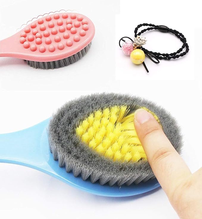 Long Handle Bath Brush for Shower-Soft & Comfortable Dry Skin Body Massage - Image 2