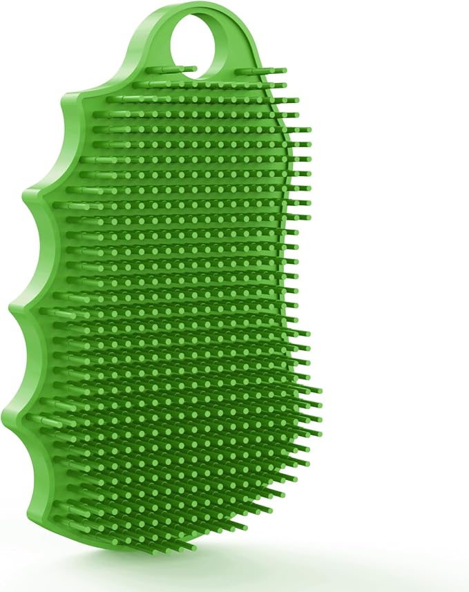 Silicone Body Scrubber Silver-Infused Dual-Sided 3-in-1 by iTokGok