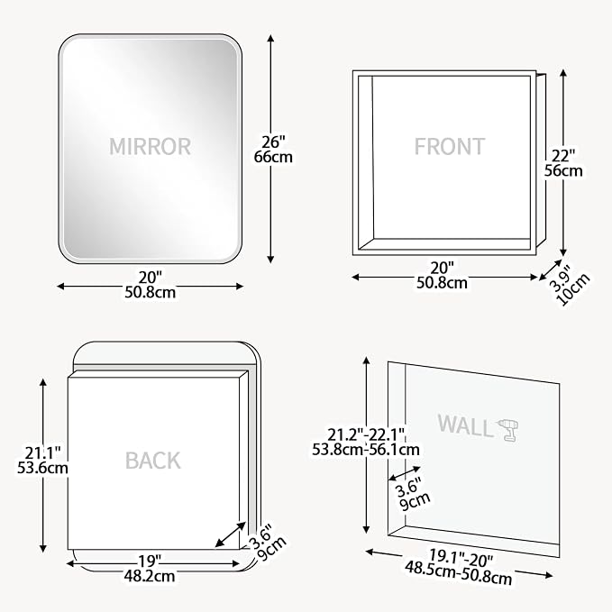 Rectangle Medicine Cabinet - Image 2