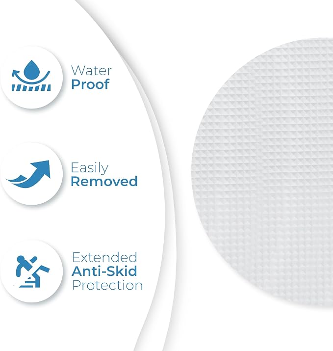 Anti Slip Shower Stickers 24 PCS, Invisible Non-Slip Shower Strips - Image 4