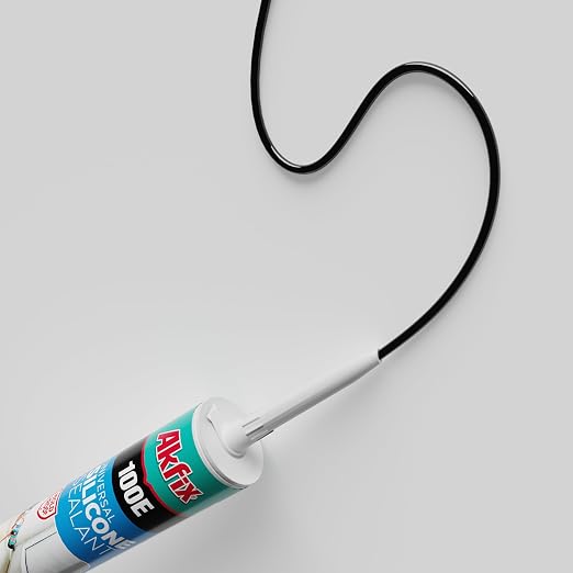 Akfix 100E RTV Black Silicone Caulk - Image 2