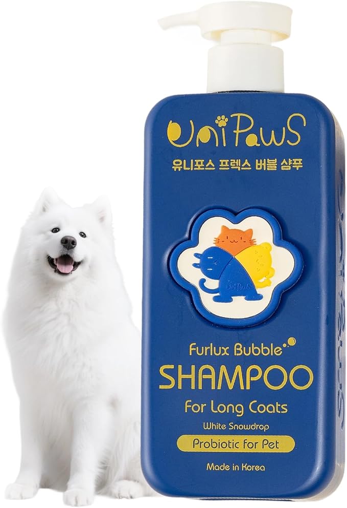 Unipaws Biotin Dog Shampoo for Long-Haired Coats – Deshedding, Detangling & by UnipawsCare