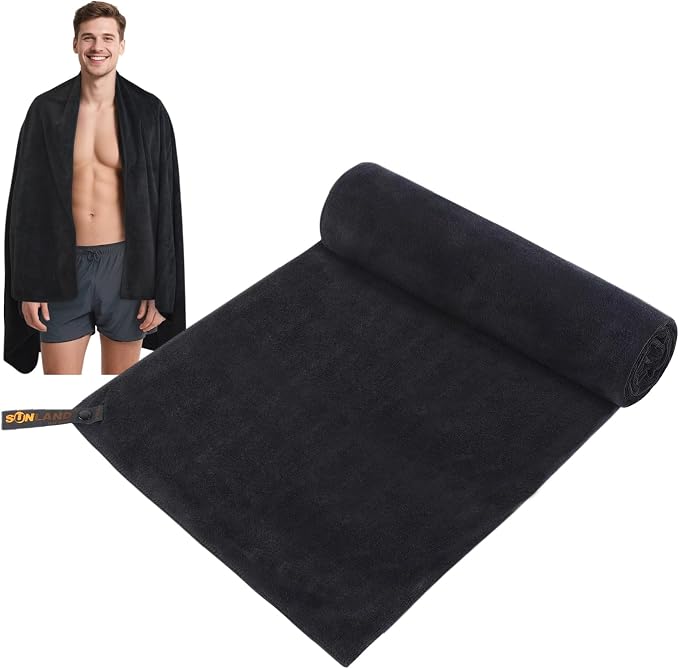 SUNLAND Microfiber Gym Bath Towel Ultra Soft Travel Camping Towel Super by SUNLAND