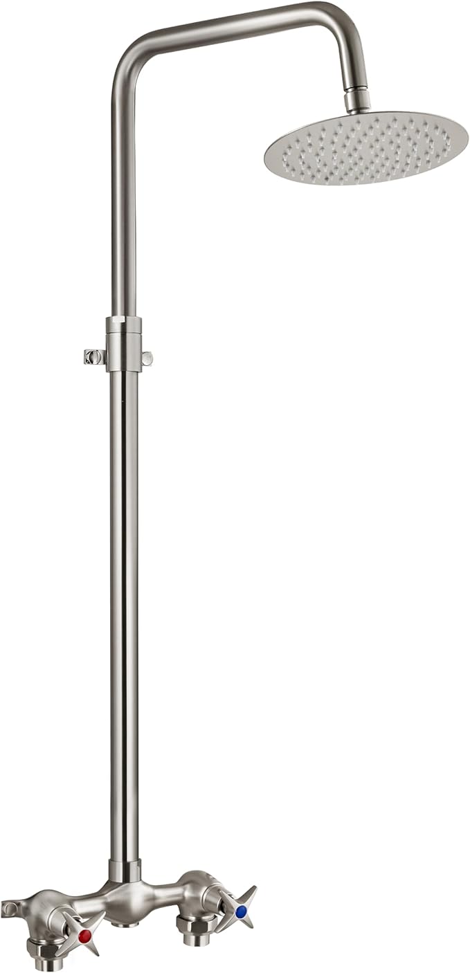 Aolemi Outdoor Shower Kit Outdoor Shower Fixtures Faucet System Double Handle by Aolemi