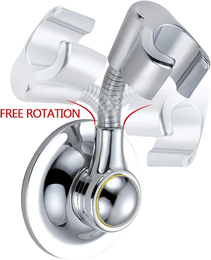 Shower Head Holder Suction Cup Handheld Bracket Adjustable Height Shower Holder - Image 2