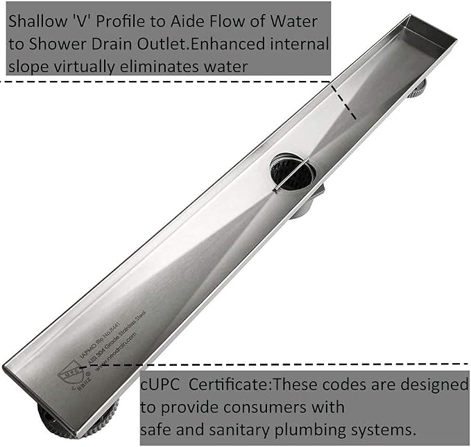 Neodrain 28-Inch Linear Shower Drain - Image 5