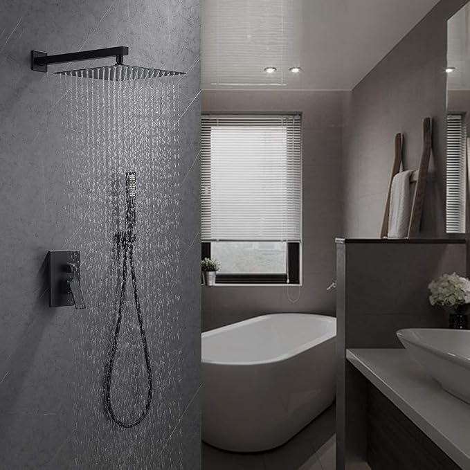 Iriber Matte Black Shower Set - Image 2