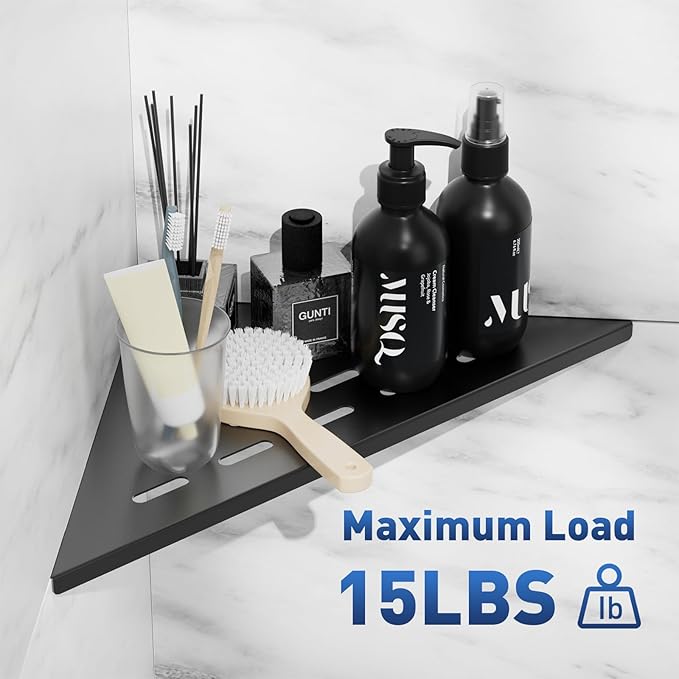 lives Corner Shower Shelves 2 Pack, 304 Stainless Steel Grout in Bathroom - Image 6