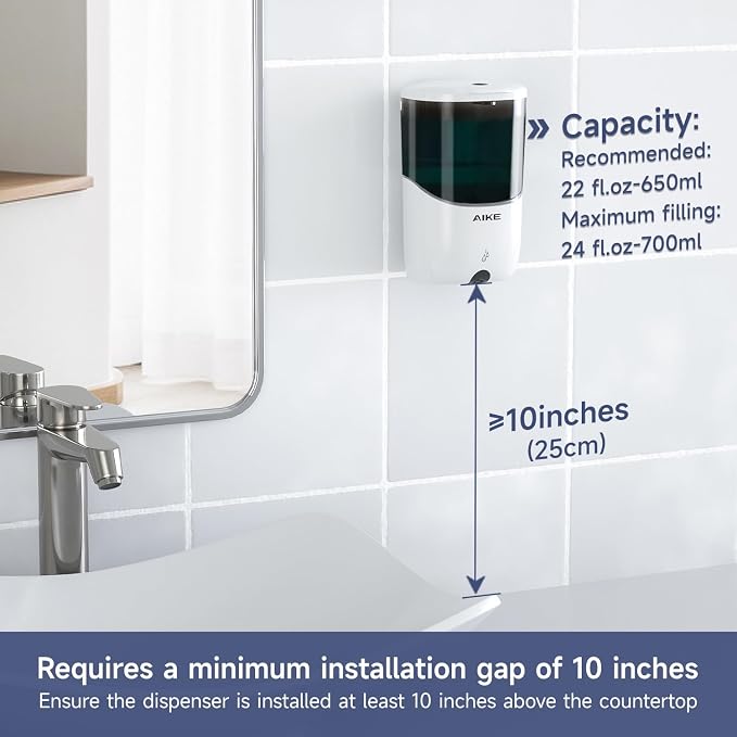 AIKE Wall Mount Automatic Soap Dispenser - Image 2