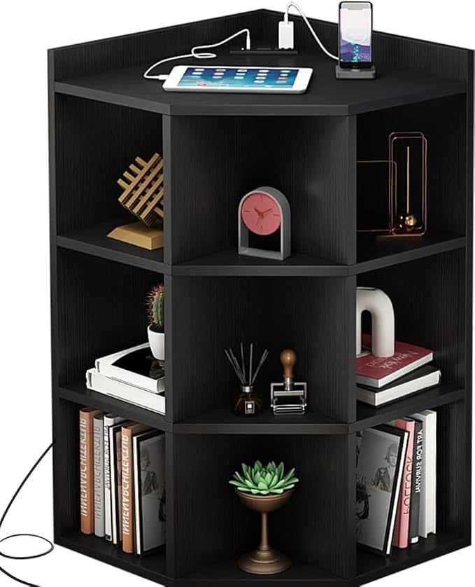 Corner Cabinet, Wooden Cube Storage by YQJENMW-TreasureFurniture