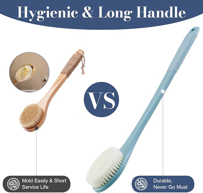 Back Scrubber for Shower, Shower Body Brush for Cleaning - Image 6