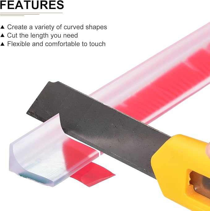 98"x0.8"x0.5" Collapsible Shower Barrier Stopper - Image 3