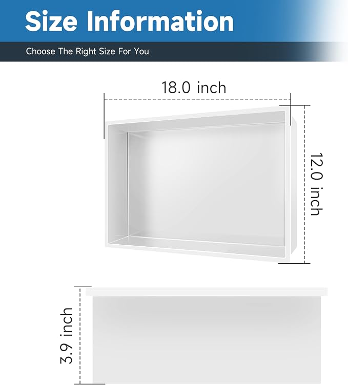 18" X 12" Shower Niche Insert Tile Ready, Niche - Image 2