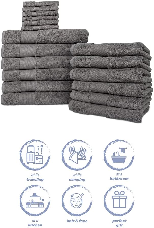 Hencely 18-Piece Bath Towel Set - Image 6