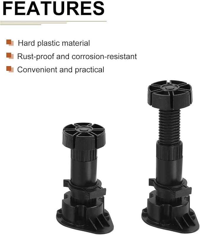 100x44mm Adjustable Leveling Feet - Image 3