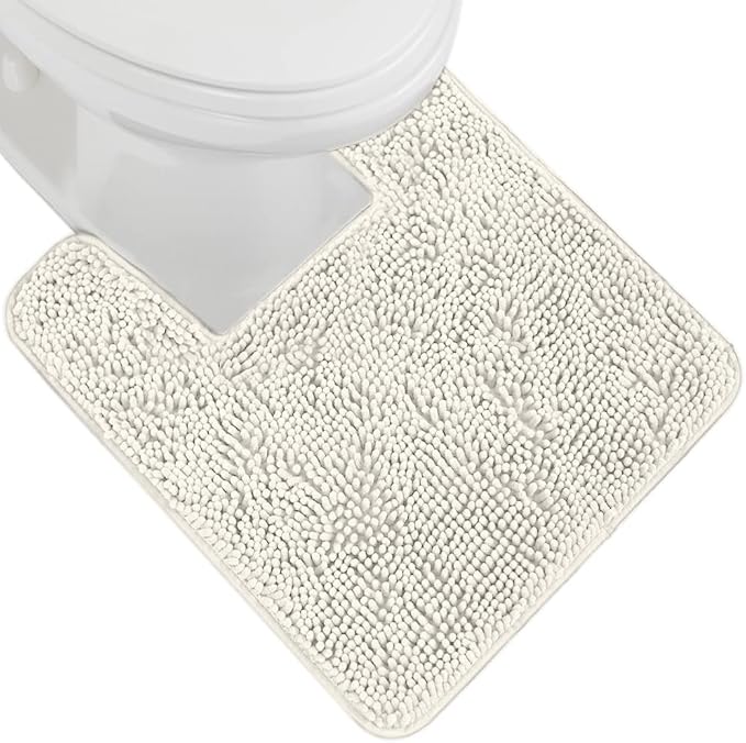 GORILLA GRIP Plush Absorbent Shaggy Chenille Bath Rug Mat by GorillaGrip